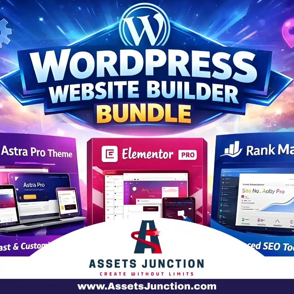 WordPress website builder bundle with Astra Pro, Elementor Pro, and Rank Math Pro