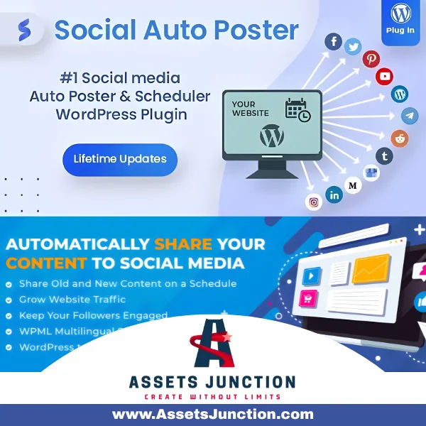Social Auto Poster WordPress plugin for scheduling and auto posting content to social media