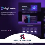 Digicraze – Digital Marketing Agency Elementor Pro Template Kit